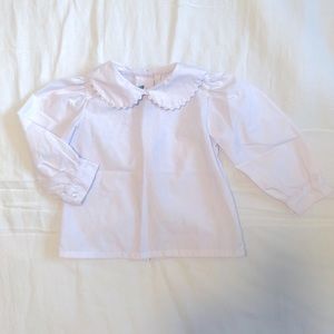 Shrimp and Grits Collard Scalloped Button Down